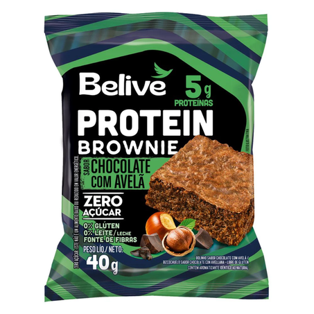 Brownie Protein Avelã Belive 40g