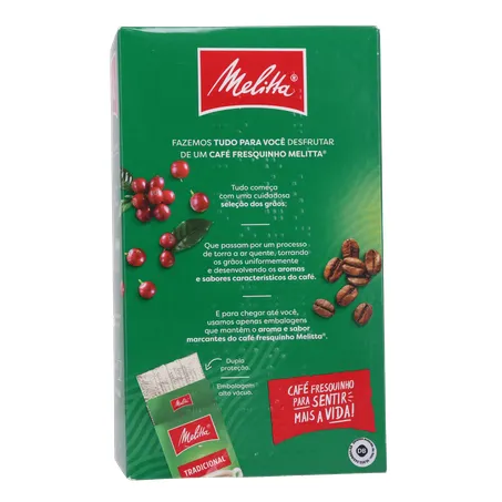 CAFÉ PÓ MELITTA TRADICIONAL VÁCUO 250G 360-17