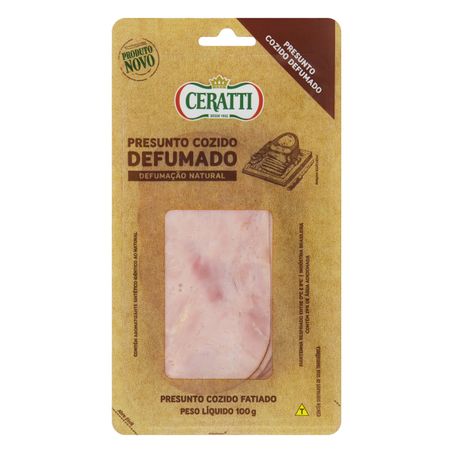 PRESUNTO COZIDO E DEFUMADO FATIADO CERATTI