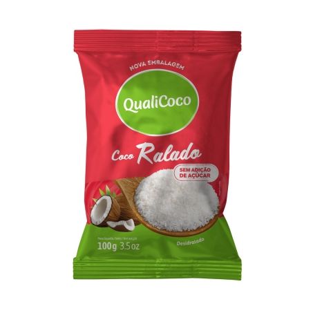 Coco ralado qualicoco s açucar 100g