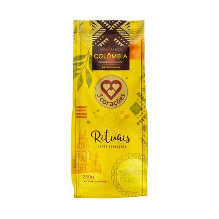 CAFE 3 CORACOES 250G RITUAIS MUNDO COLOMBIA 