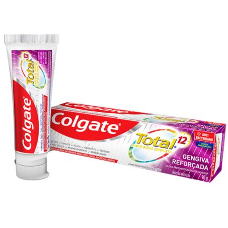 Creme/pasta dental 90g colgate total12 carvao ativado