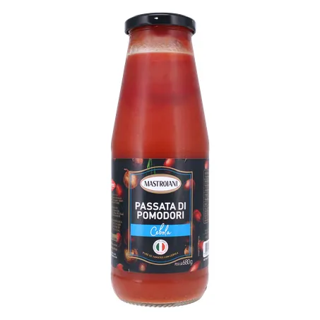 Passata Di Pomodori Mastroiani Cebola Vidro 680g 360-0