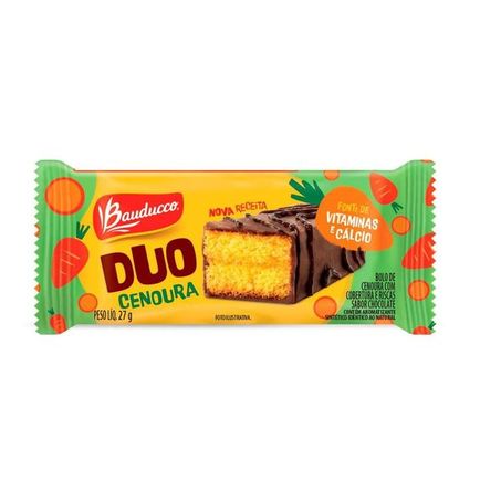 Bolinho Bauducco Duo Cenoura Com Cobertura De Chocolate 27g 
 