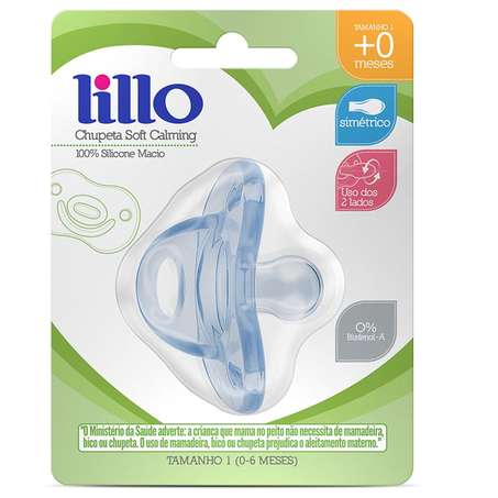 Chupeta soft simet calming azul t1 lillo c/1