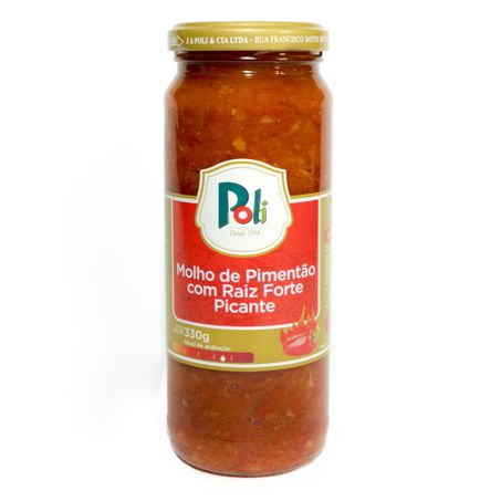 Molho Poli Pimentao C/Raiz Forte 330g Picante