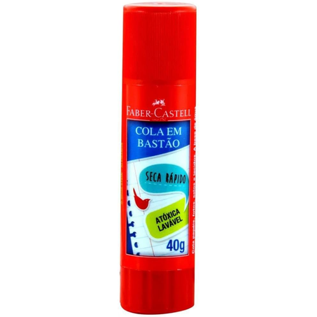 Esc cola bastao faber castell 40g-seca rapido-