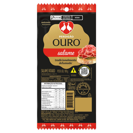 Salame Perdigão 100g - Fatiado