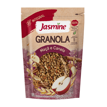 GRANOLA JASMINE MAÇÃ INTEGRAL 250G
