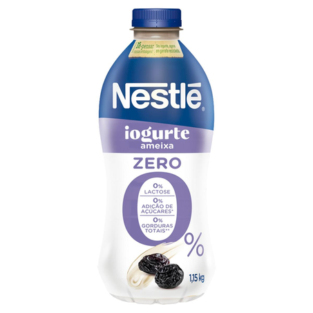 Iogurte Nestlé 1,150g - Sem Lactose - Ameixa