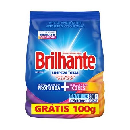 Brilhante Limpeza Total Leve 800g Pague 700g
