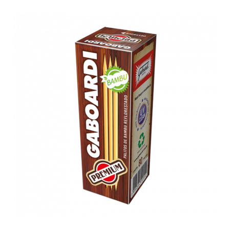 Palitos de Bambu Reflorestado Gaboardi Caixa 80un