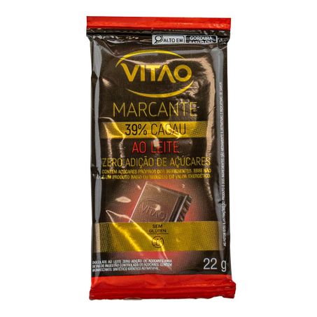 CHOCOLATE AO LEITE 39% CACAU MARCANTE 22G