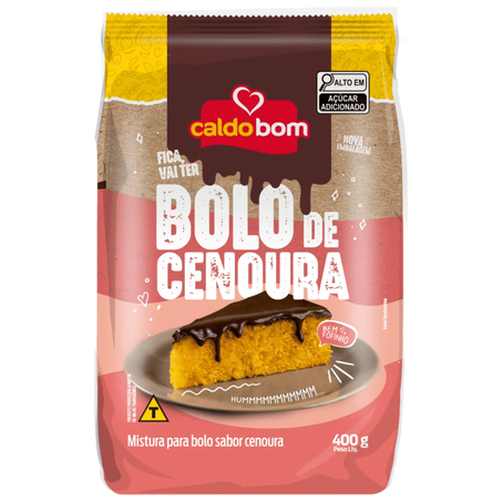 Mistura para bolo cenoura caldo bom 400gr