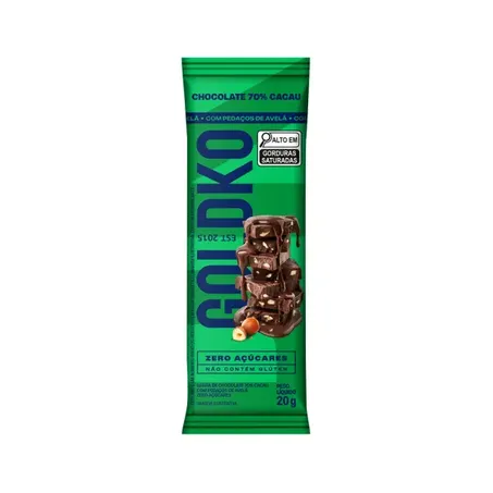 Barra Goldko 20g 70 Cacau