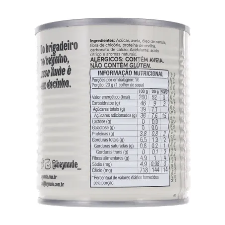 LEITE CONDENSADO DE AVEIA VEGANO NUDE 330G COM ACUCAR 360-13