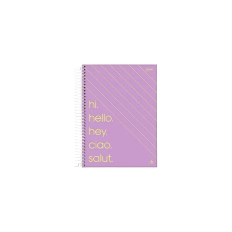 Caderno Universitário Jandaia 1 Matéria - 80 Folhas - Espiral - Capa Dura - Ref. 68762-88