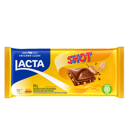 Chocolate lacta shot pacote 80g