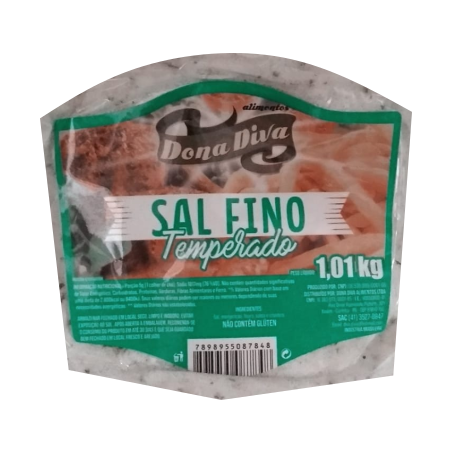 Sal Dona Diva Fino Temperado 1,01kg 
 