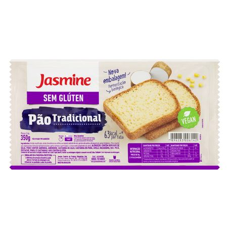 PÃO DE SANDUÍCHE TRADICIONAL SEM GLÚTEN JASMINE