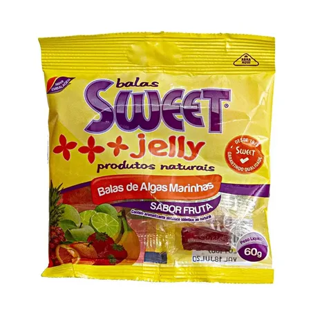 BALA DE ALGAS SWEET JELY FRUTAS 60GRS