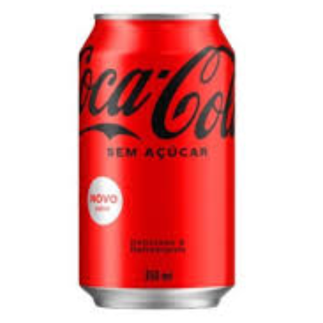 Refrigerante lata 350ml coca cola zero un