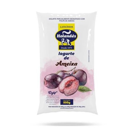 Iogurte Holandês Ameixa Light 800g