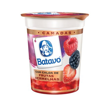 Iogurte Batavo Ped Fruta 100g Frutas Vermelhas
