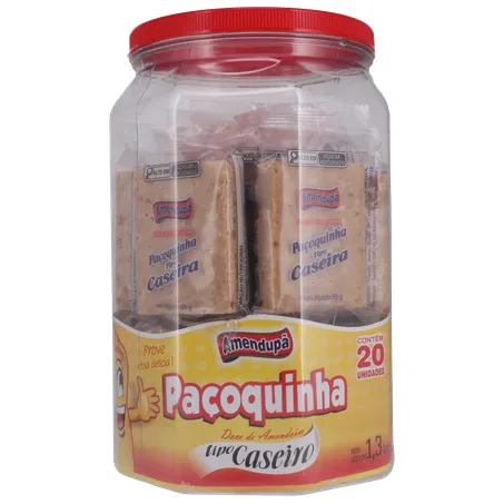 Paçoca amendupã caseiro pote 1.3kg