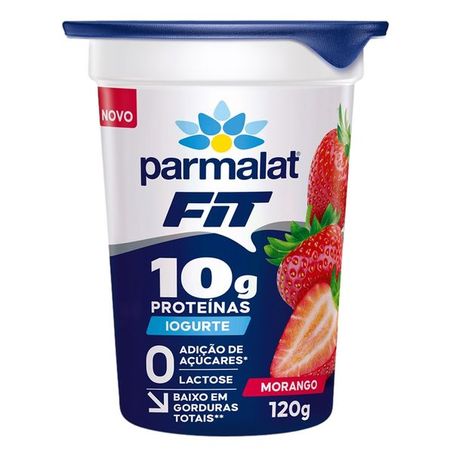 Iogurte fit protein sabor morango parmalat 120g