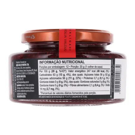 Geléia Casa Madeira Tradicional Frutas Vermelhas 240g 360-2