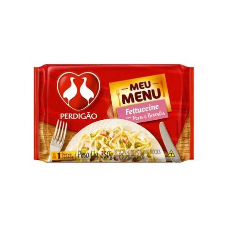 Meu Menu Perdigão Fettucine com Peru E Brócolis 350G