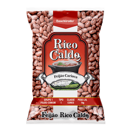 FEIJAO CARIOCA TIPO 1 RICO CALDO 1KG