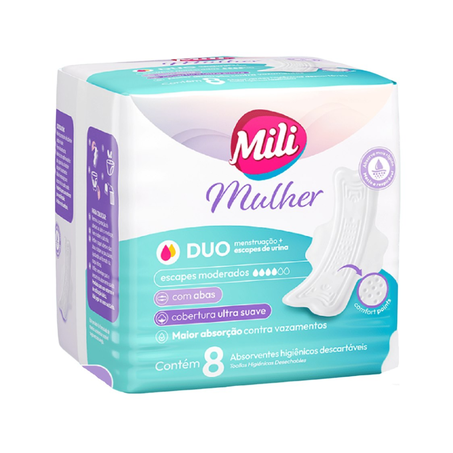 ABS. MILI MULHER DUO C/8UN C/ABAS
