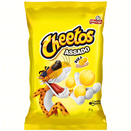 Salgadinho elma chips cheetos 37g bola queijo suiço