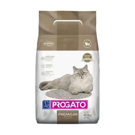 Areia higienica progato premium bentonita 4kg