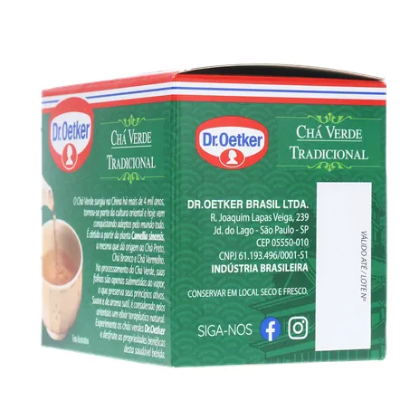 CHÁ DR OETKER VERDE TRADICIONAL SAQUINHO 10UN 360-24