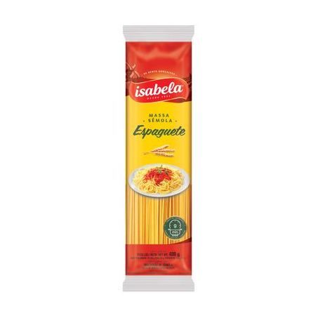 MASSA ISABELA S/OVOS ESPAGUETE 400G