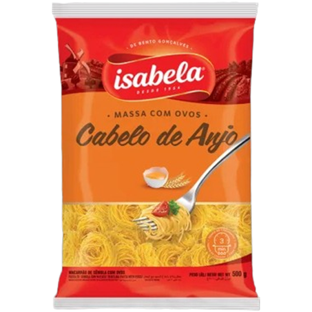 MASSA COM OVOS ISABELA CABELO ANJO 500G