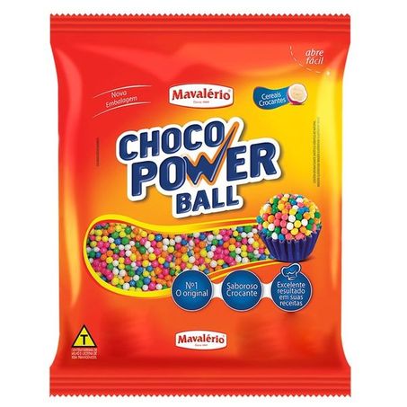 Chocolate granulado choco power ball colorido 300g