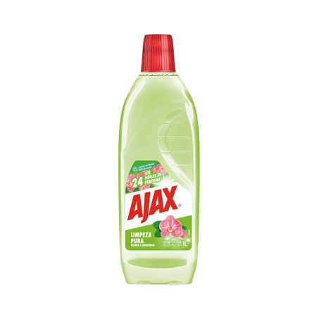 Limpador Perfumado Ajax Pura Menta e Orquídea Frasco 1l 
 