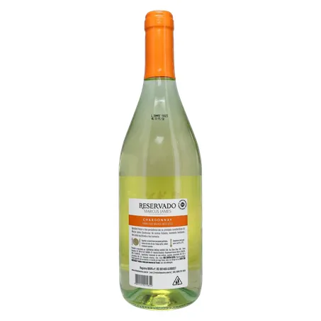 Vinho Brasileiro Branco Meio Seco Marcus James Chardonnay Serra Gaúcha Garrafa 750ml 360-19