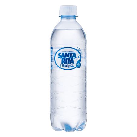 Água mineral natural com gás santa rita garrafa 510ml