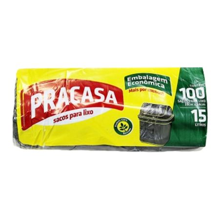 Saco lixo pra casa 15l rl preto