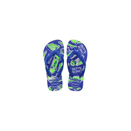 Sandália Havaianas Kids Athletic Branco/Azul 23/24