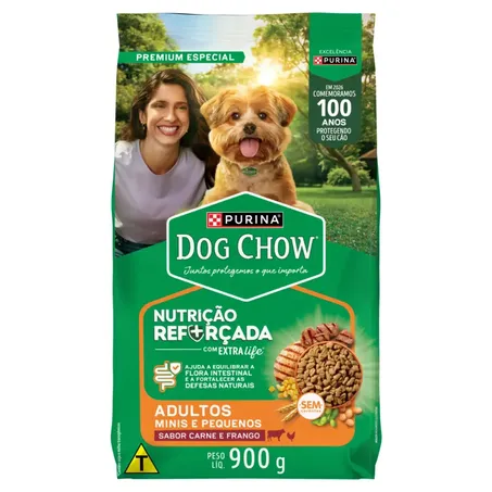Alimento Para Cães Purina Dog Chow Raças Minis e Pequenas Carne Frango 900g 
 