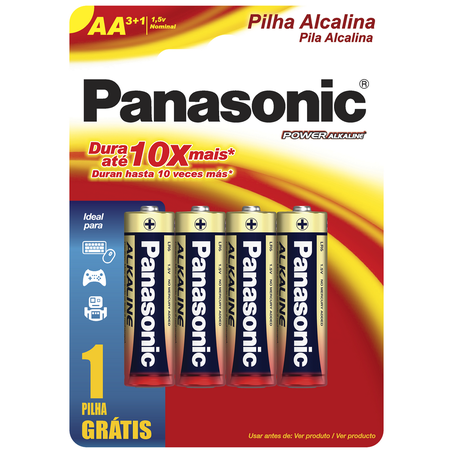 Pilhas panasonic alcalina peq aa l4p3