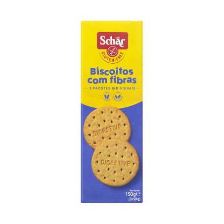 BISCOITO COM FIBRAS SEM GLÚTEN 150G - SCHÄR