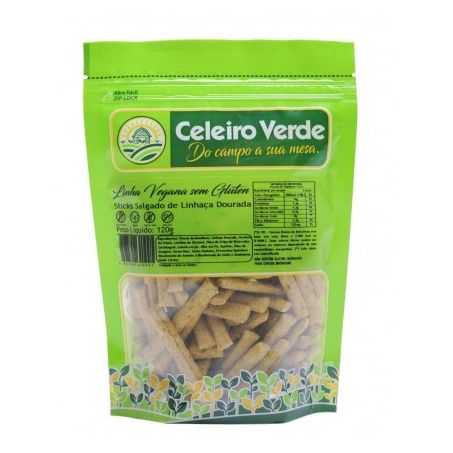 STICKS CELEIRO VERDE 120G LINHAÇA MARROM