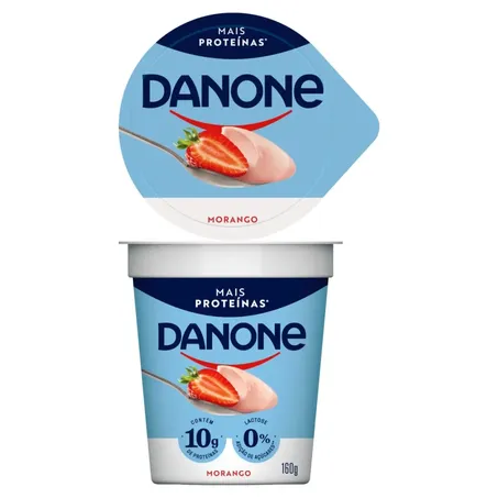 Iogurte danone 10g proteína morango 160g